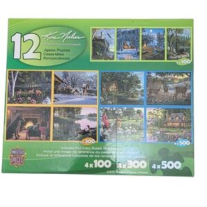 RARE 12 Kim Norlien Jigsaw Puzzle (4) 500 (4) 300 (4) 100 Pc MASTER PIECES 51223